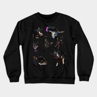 Tiny Raku Stickers Crewneck Sweatshirt